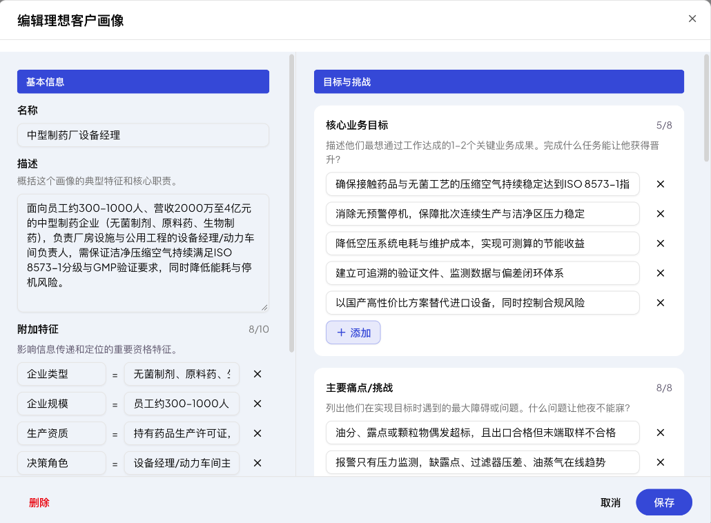 理想客户画像（ICP）